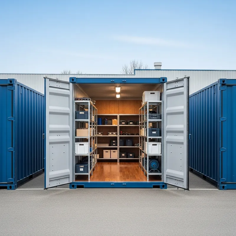 Modern Shipping Container Storage Space Design