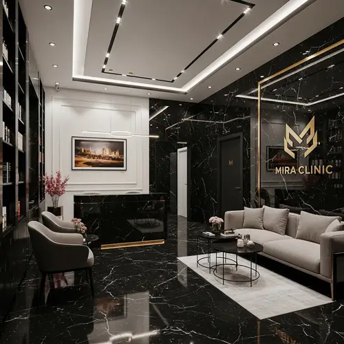 Modern Aesthetic Medicine Clinic | Black Marble Interior