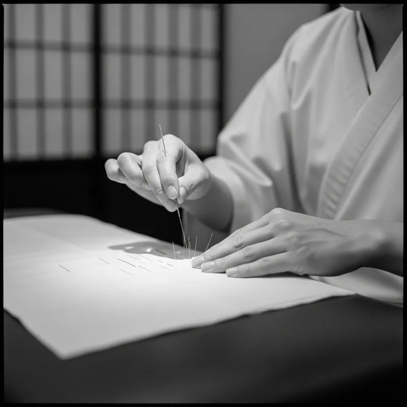 Vintage Japanese Acupuncture Scene | Healing Arts Focus