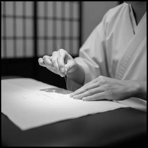 Traditional Japanese Acupuncture Session | Vintage Photo