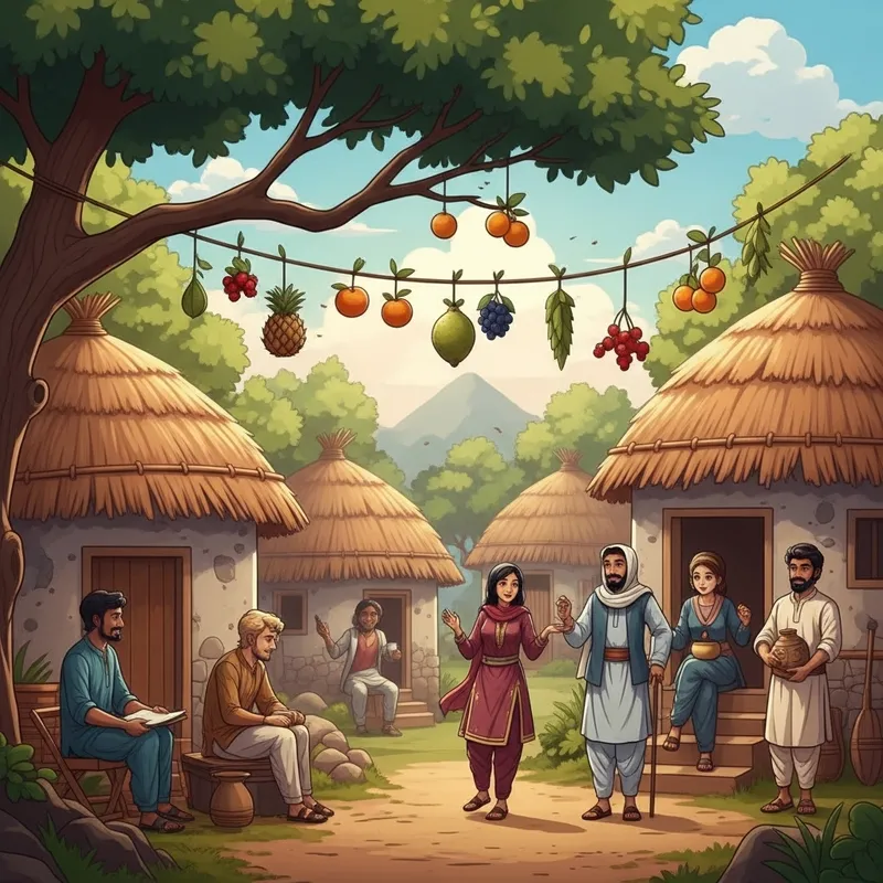 Village Friendship & Fun: Exploring Nature Together