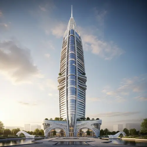 Elegant & Prestigious Feminine Skyscraper Design | Stunning Architectural Masterpiece