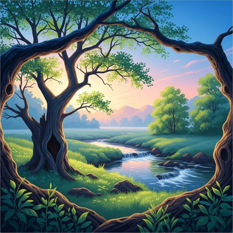 Calm Serenity: Nature's Mindfulness in Tranquil Colors Calm Serenity: Nature's Mindfulness in Tranquil Colors