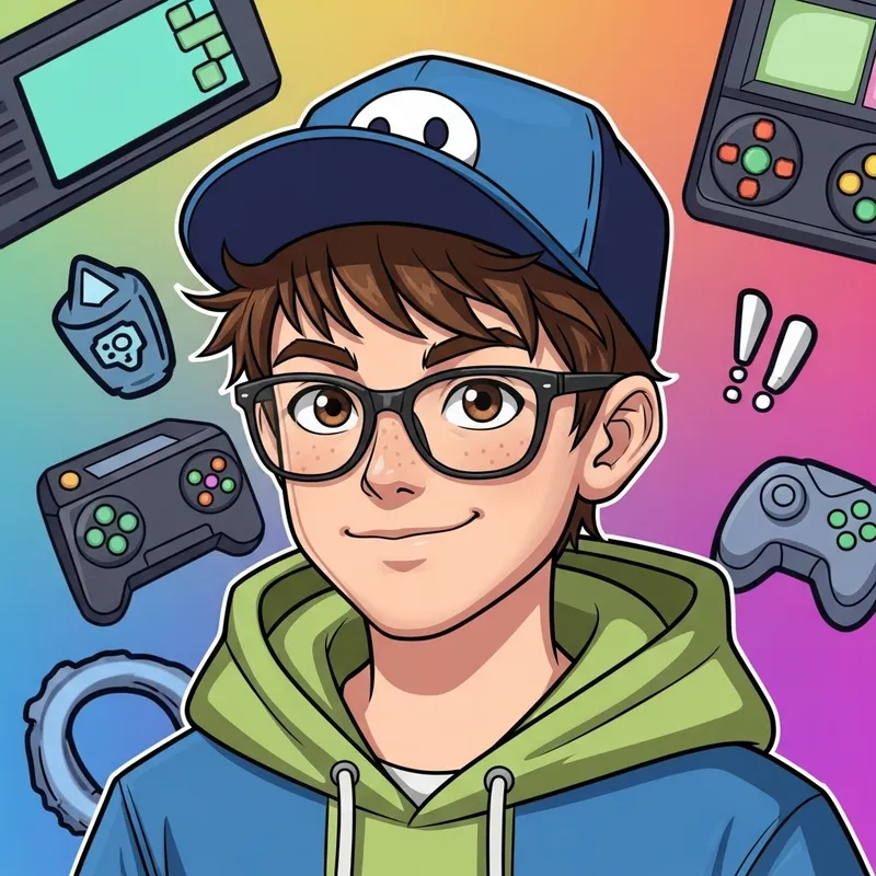 Comic Book-Style Digital Portrait of Young Boy in Gaming-Inspired Vibe