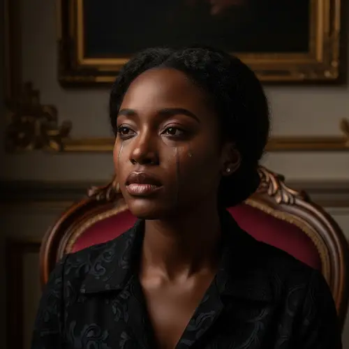 Expressive Portraiture: Soulful Reflection | Vintage Film Grain