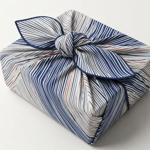 Japanese Furoshiki Bento Tie: Abstract Interpretation