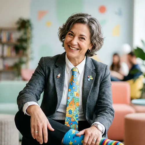 Whimsical Professional Headshot for a Friendly Vibe