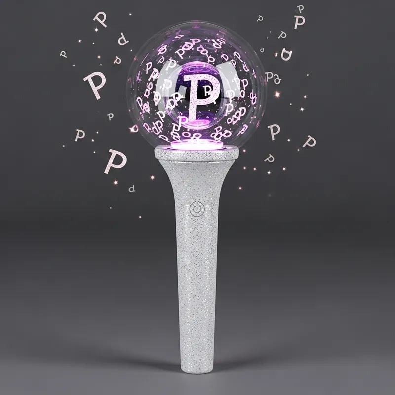 Elegant Kpop Lightstick with Glittering Design
