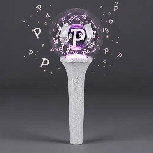 Elegant Kpop Lightstick with Glittering Design
