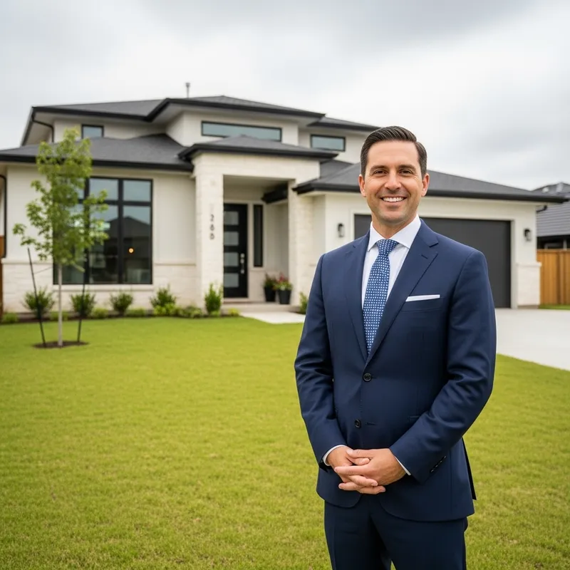 Confident Realtor Pat Kapowich at Stunning Modern Residence | Real Estate Photography Confident Realtor Pat Kapowich at Stunning Modern Residence | Real Estate Photography