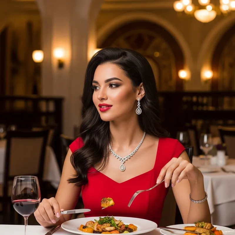 Elegant Dining: Captivating Scene of Luxury