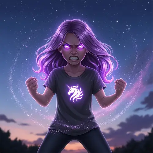 Angry Twilight Sparkle Girl | Powerful Unicorn Character
