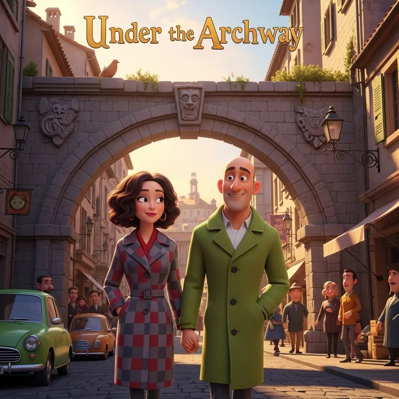 Pixar-Style Poster of a Couple Adventure Pixar-Style Poster of a Couple Adventure