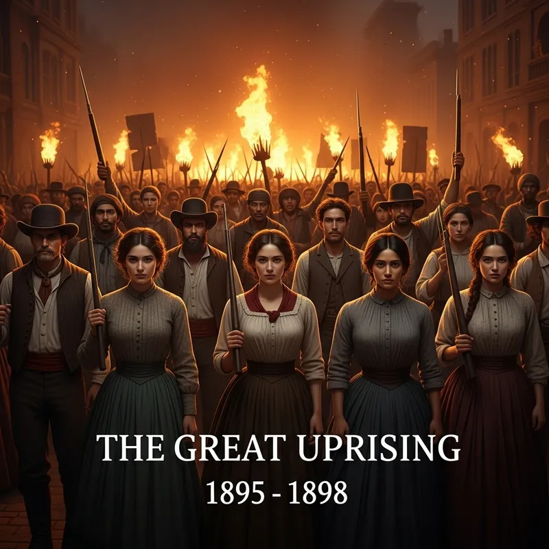The Great Uprising of 1895-1898: A Historical Scene of Rebellion and Unity