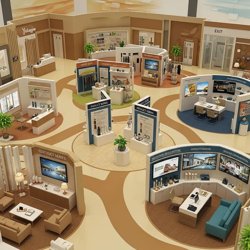 300 sqm Customer Showroom Layout Design Ideas
