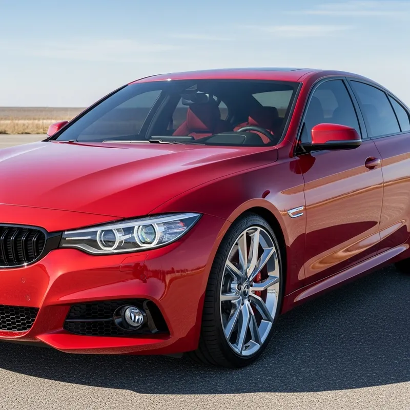 Sleek Red Car | Aerodynamic Design