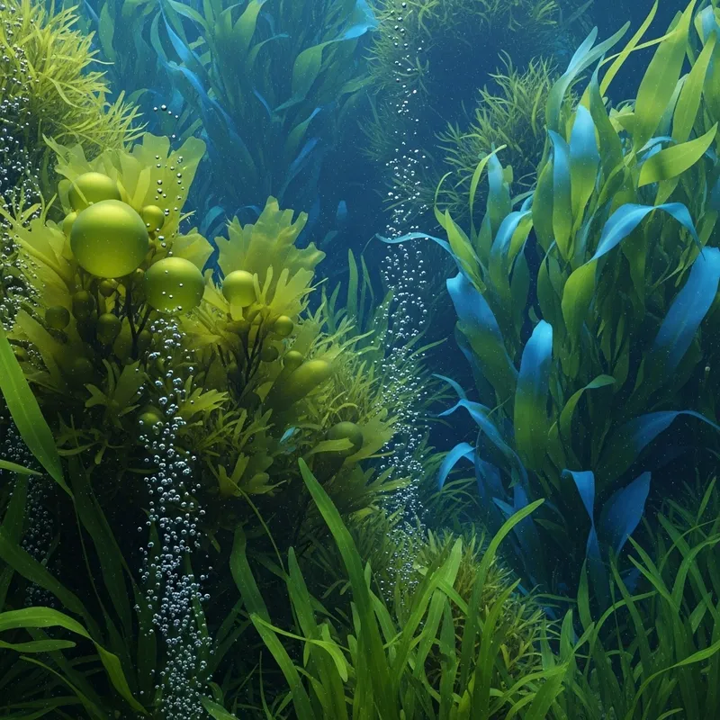 Vibrant Alga and Marine Algae Scene