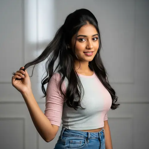 19-Year-Old South Asian Girl with 32-26-36 Measurements