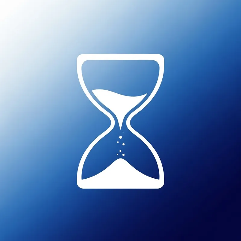 Time Flowing Mobile App Icon Design