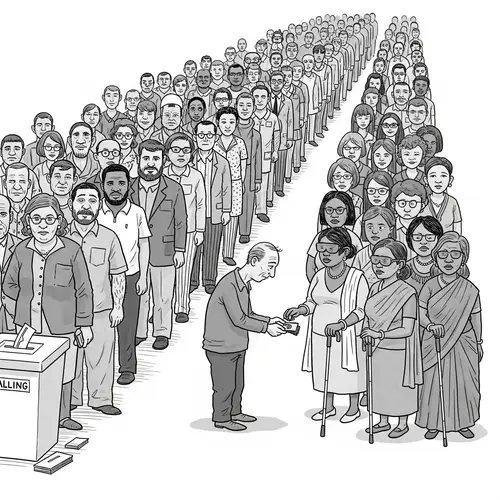 Vote Buying Exposed: An Editorial Cartoon Commentary