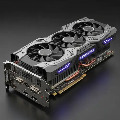 High-Performance Desktop Video Card with LED Lighting