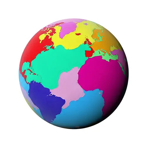 Vibrant Extraterrestrial Planet Oil Painting