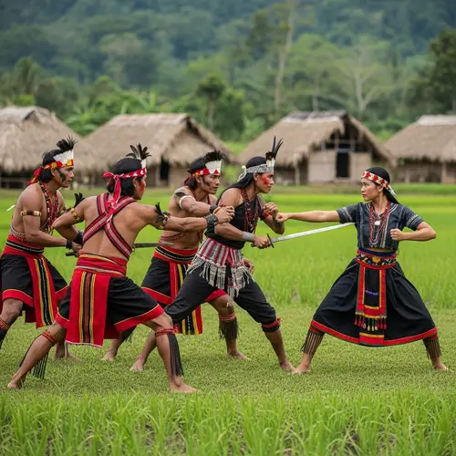Indigenous Village Combat: Aeta Men vs. Filipina Fighter