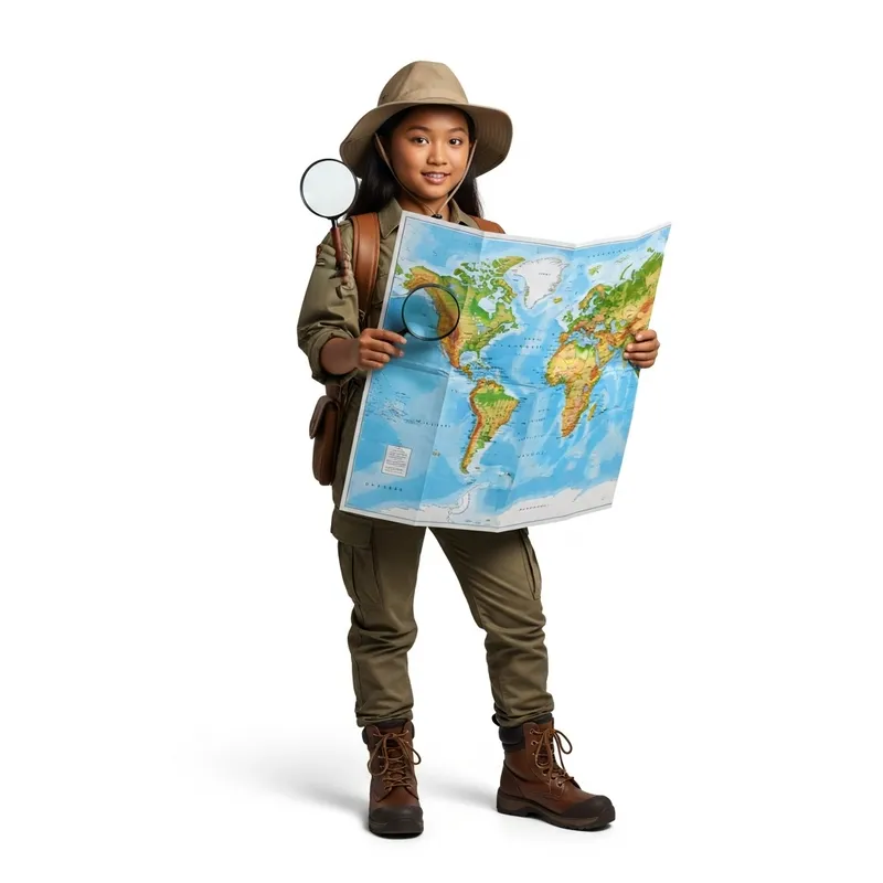 Adventurous Archaeologist Girl | World Explorer