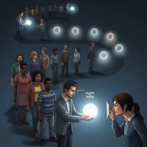 Seeking Help: A Metaphorical Journey of Guidance and Diversity