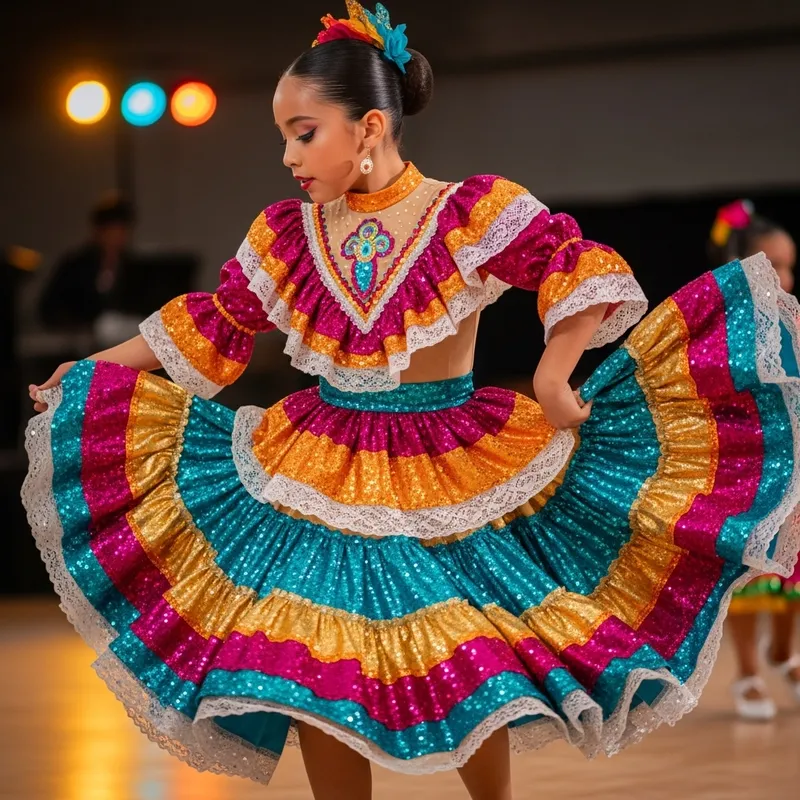Bachata Dance Performance by Young Hispanic Girl