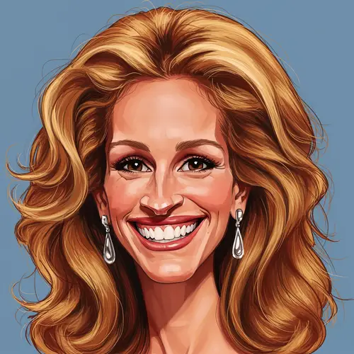 Julia Roberts Caricature Art