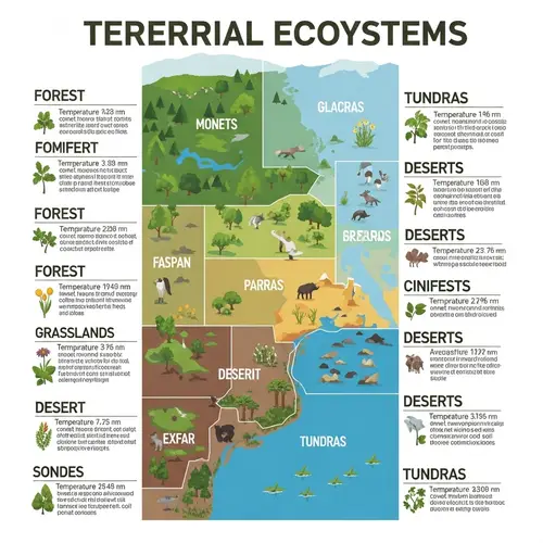 Types of Terrestrial Ecosystems: Detailed Conceptual Map