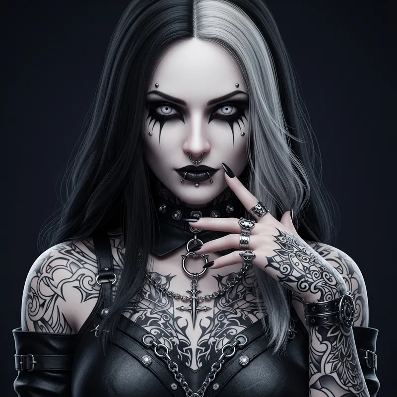Mysterious Gothic Beauty - HD Fantasy Portrait