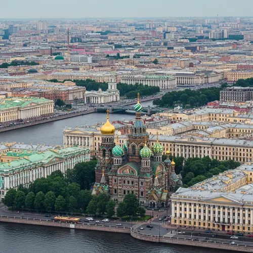 Discover the Architectural Marvels of Saint Petersburg - Aerial View