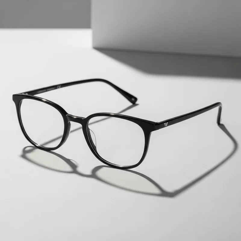 Modern & Sleek Glasses: Thin Frames, Glossy Finish & Ergonomic Design