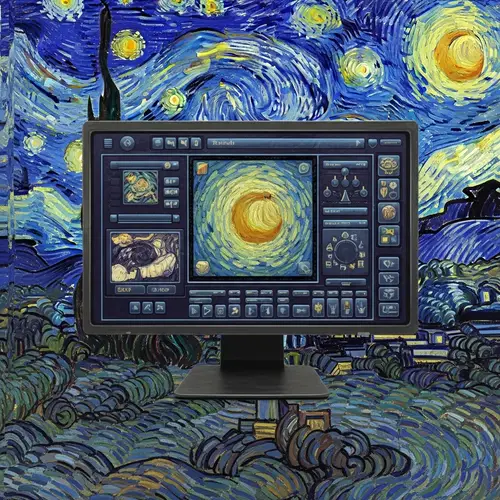 Van Gogh Style Human-Machine Interface | Artistic Fusion
