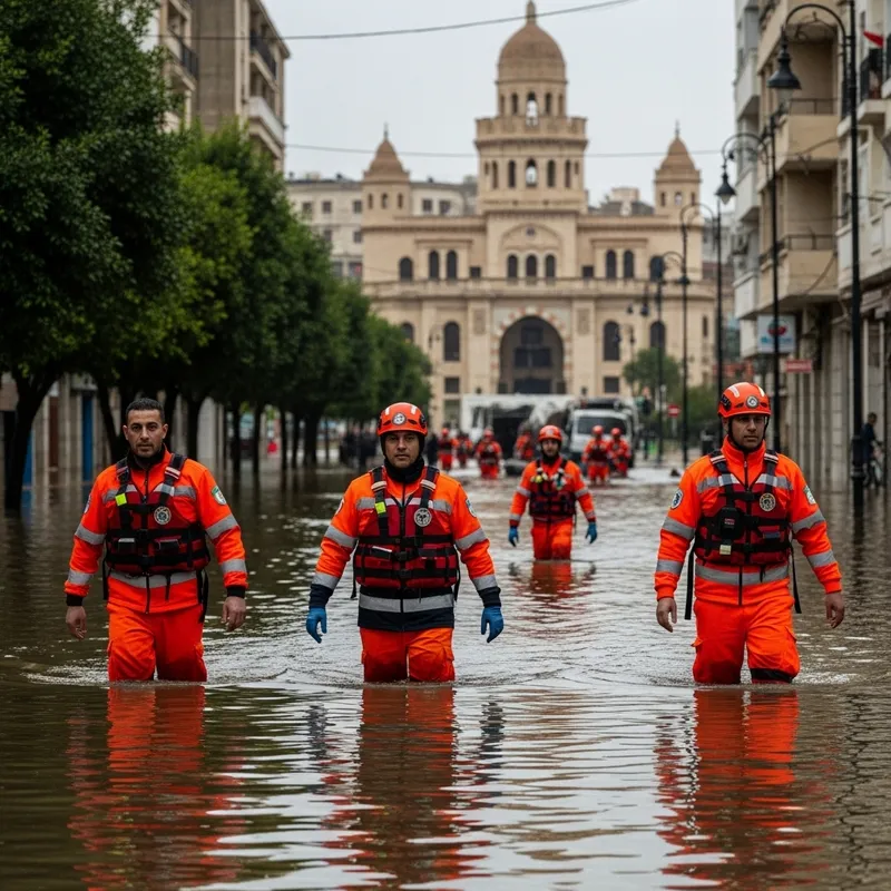 Algerian Civil Protection Responds to Inundation Crisis Algerian Civil Protection Responds to Inundation Crisis