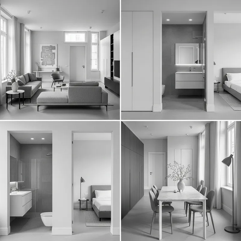 Stylish Italian Minimalist Interior Design | 140 Sqm, 4 Beds, 2 Baths