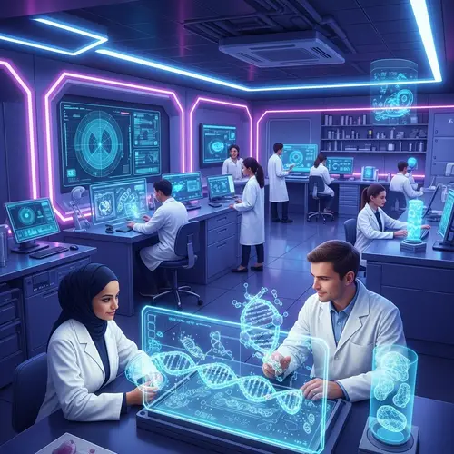Futuristic Scientific Laboratory - Advancements and Collaborations