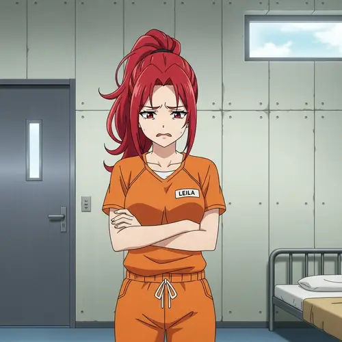 Full Color Anime Style Image of Female Inmate 'Leila'