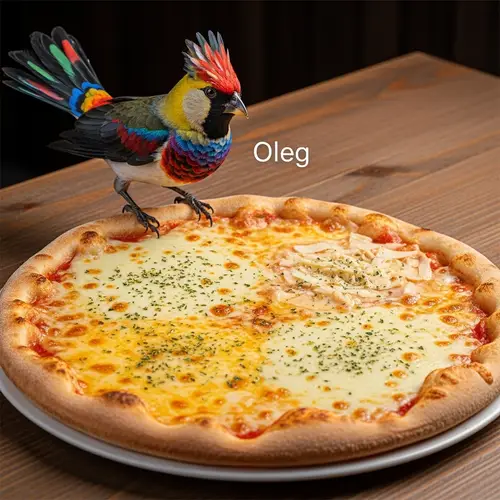 Oleg Bird on Four Cheese Pizza