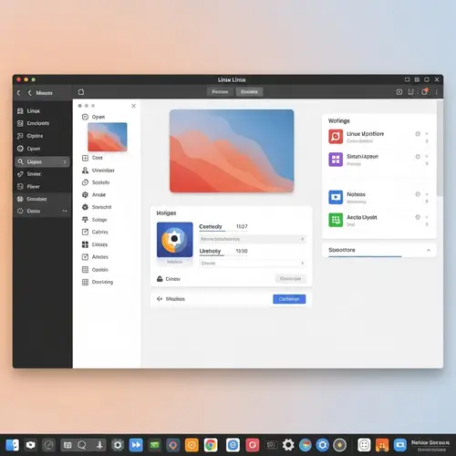 Modern Linux-Inspired User Interface Design