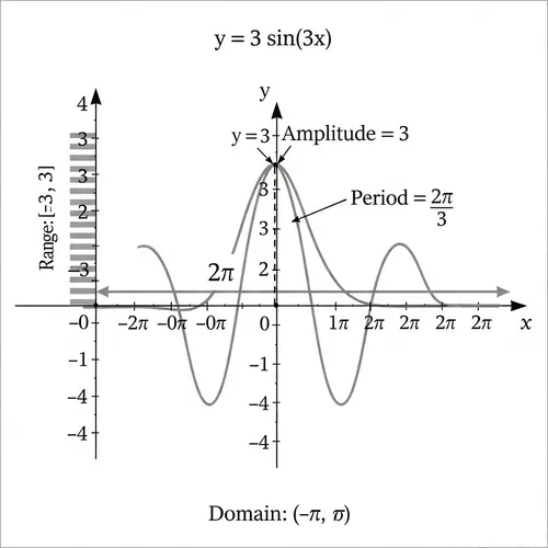 Understanding Sinusoidal Waves: Amplitude, Period, Domain and Range