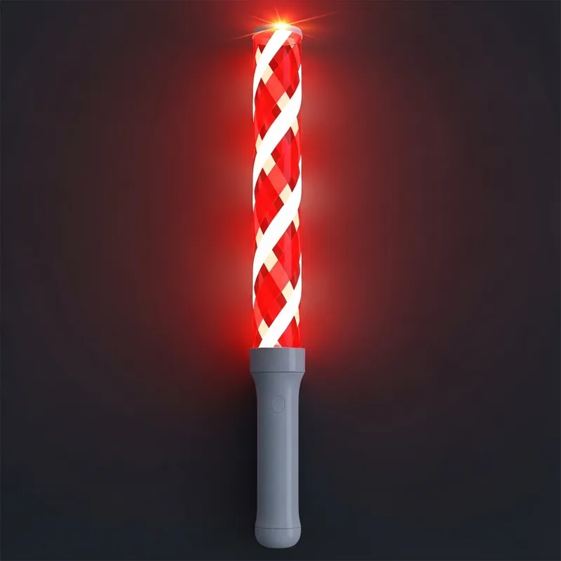 Vibrant Red and White Lightstick for Events