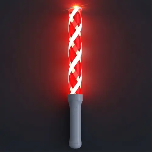 Vibrant Red and White Lightstick for Events