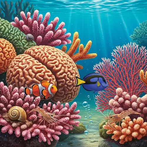 Vibrant Coral Underwater | Pink, Orange, Red Color Variations