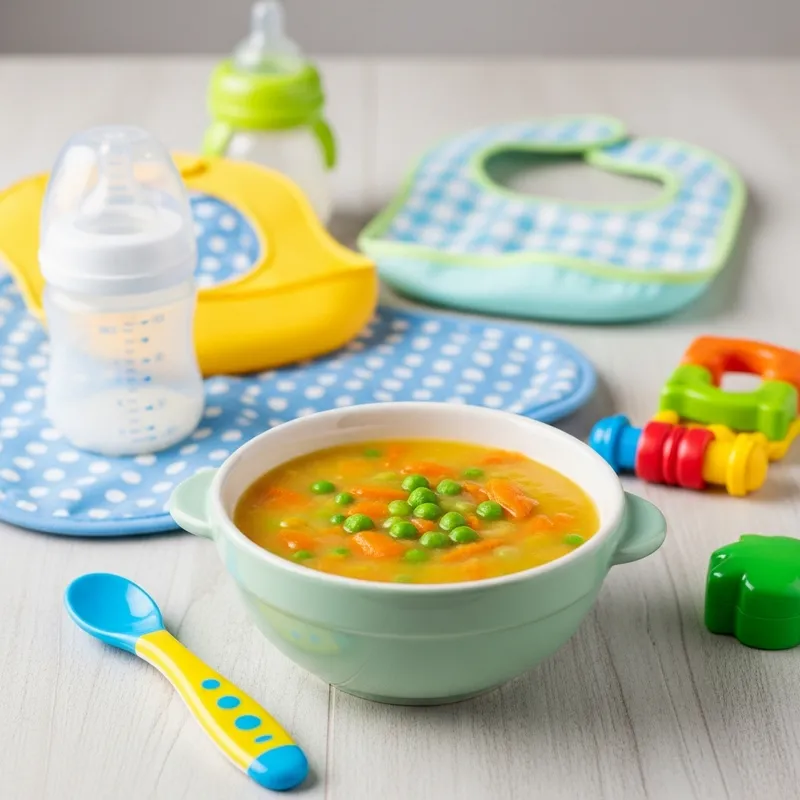 Healthy Pea and Carrot Baby Soup Recipe Healthy Pea and Carrot Baby Soup Recipe