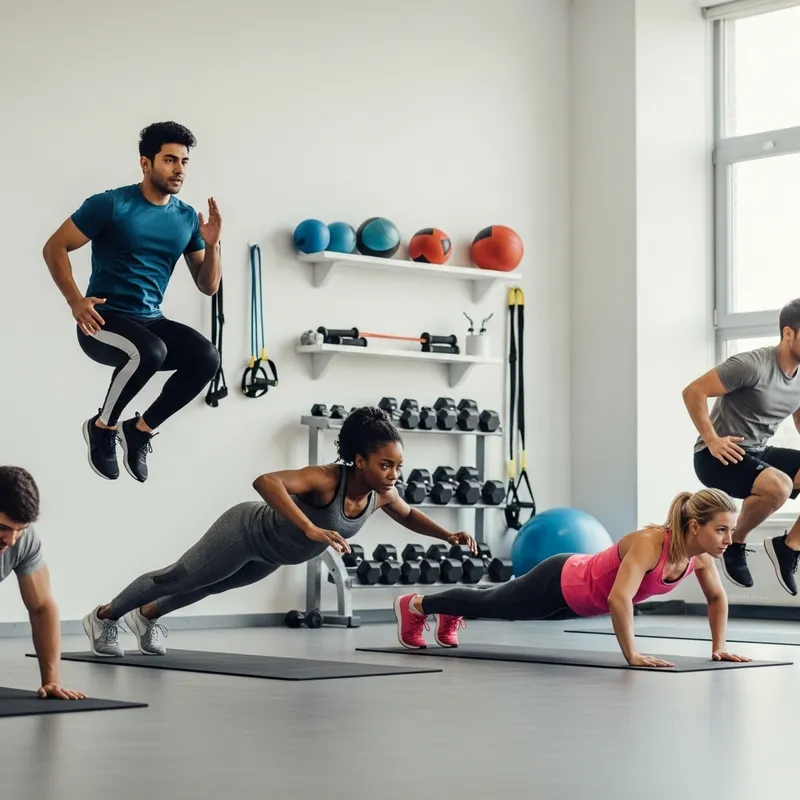 Energetic Workouts: Diverse Fitness in Action