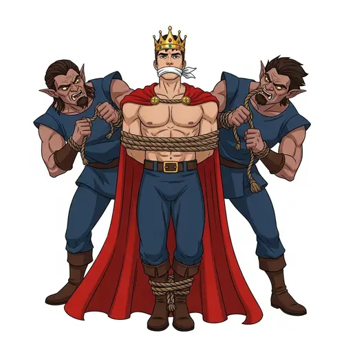 Bound Prince Phillip by Maleficent's Goons - Fantasy Art