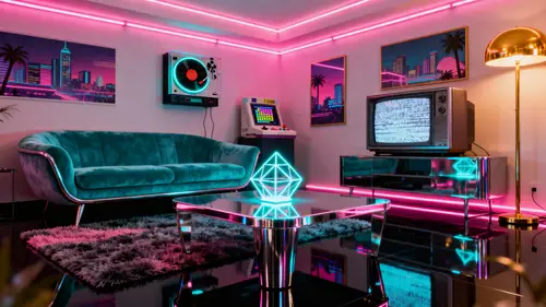Beautiful Retrowave Living Room Design Ideas